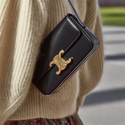 celine crossbody bag triomphe|celine triomphe shoulder.